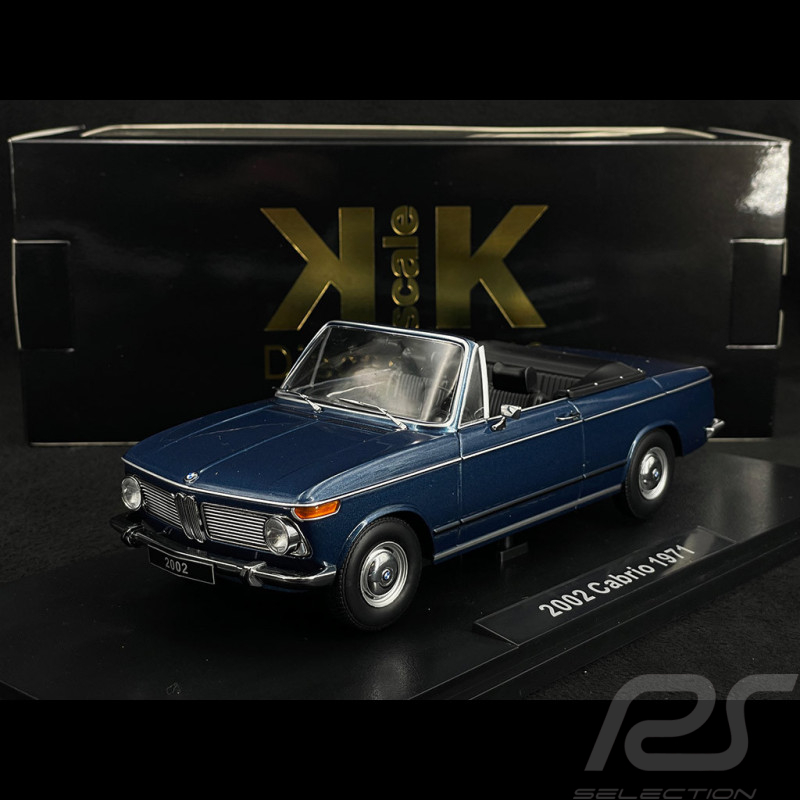 BMW 2002 Cabriolet 1968 Blau metallic 1/18 KK Scale KKDC181104