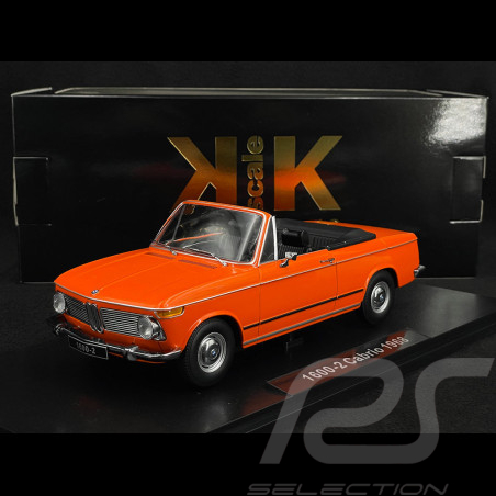 BMW 1600-2 Cabriolet 1968 Orange 1/18 KK Scale KKDC181101