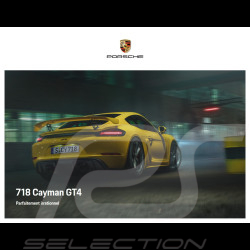 Brochure Porsche 718 Cayman GT4 2021 03/2021 en allemand WSLN2101008710 DE/WW