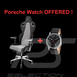 Duo Fauteuil de bureau Porsche Recaro Chaise Gaming Pepita + Montre Porsche 911 Pure Watch