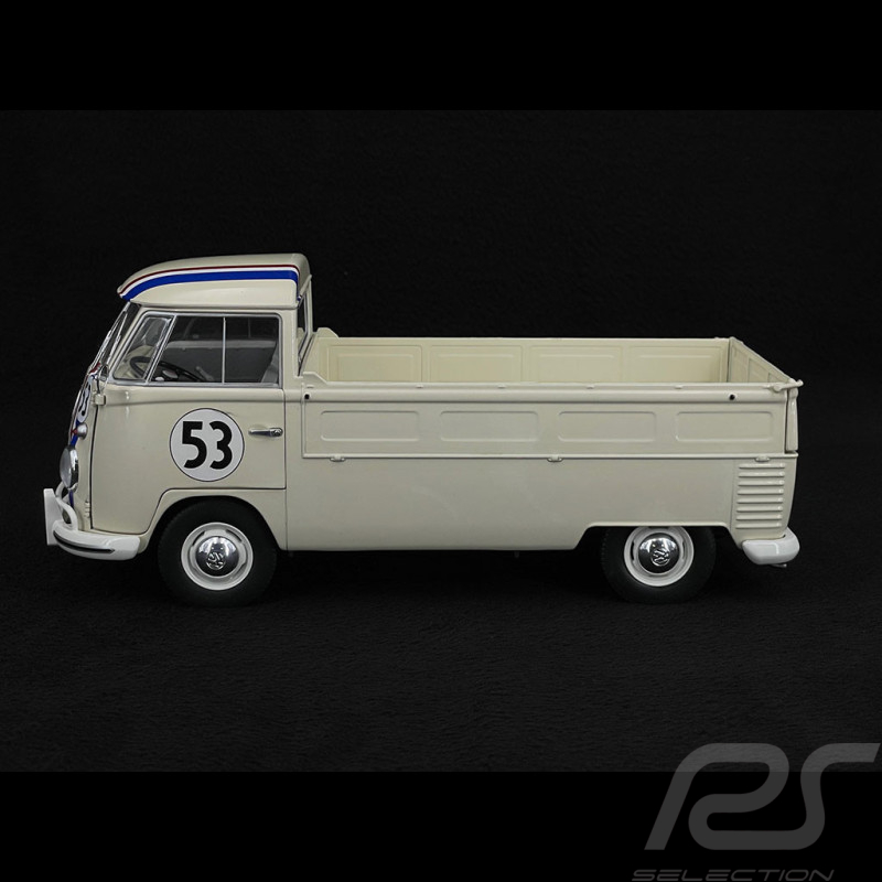 Volkswagen Combi Transporter T1 Pick Up Racer n°53 1950 Beige 1/18 Solido S1806708