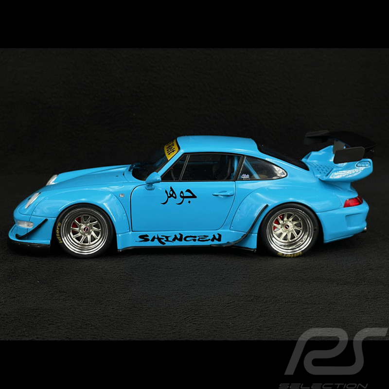 Porsche 911 Type 993 RWB Bodykit Shingen 2018 Bleu 1/18 Solido S1808501