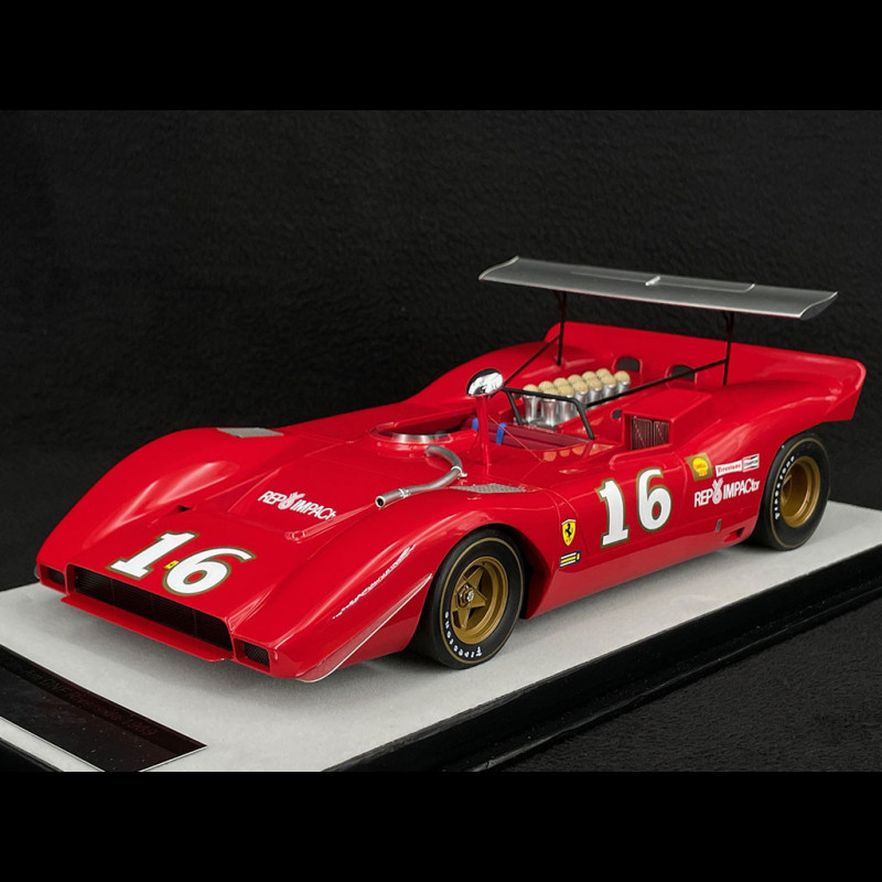 Ferrari 612 Can-Am Tecnomodel 1:18 – Mid-Ohio 1969 #16 (3e Place), Miniature Neuve