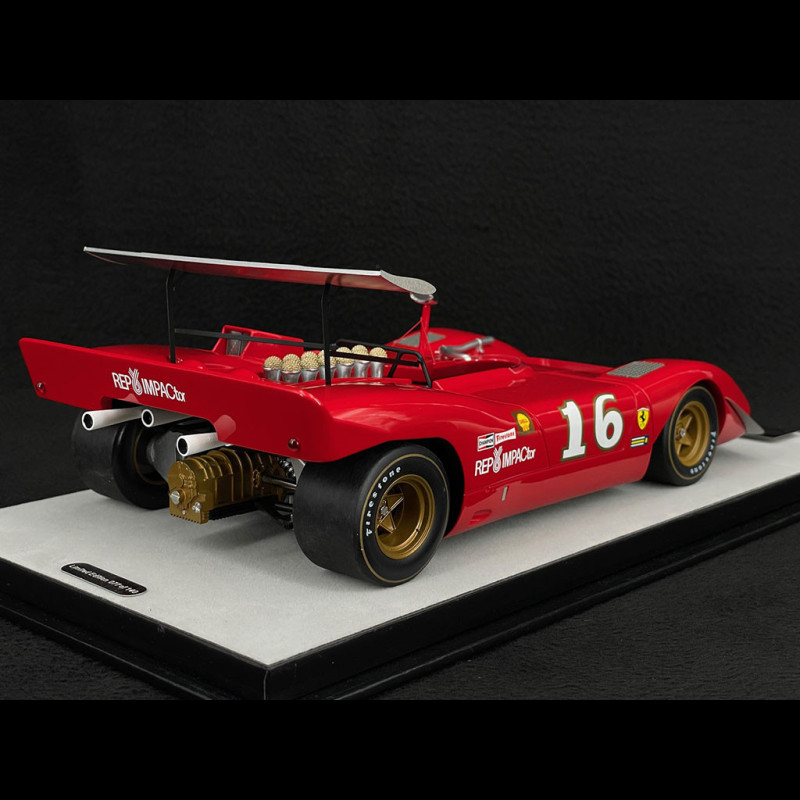 Miniature Voiture Tecnomodel 1/18 Ferrari 612 Can-Am, Mid-Ohio 1969 #16, 3ème Place