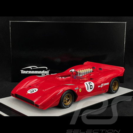 Ferrari 612 Can-Am n° 16 3ème Can-Am Watkins Glen 1969 1/18 Tecnomodel TM18-256B