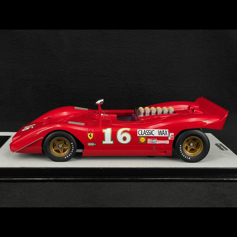 Tecnomodel 1:18 Ferrari 612 P #16 3ème Can-Am Mid-Ohio 1969 Chris Amon Tm18 256c