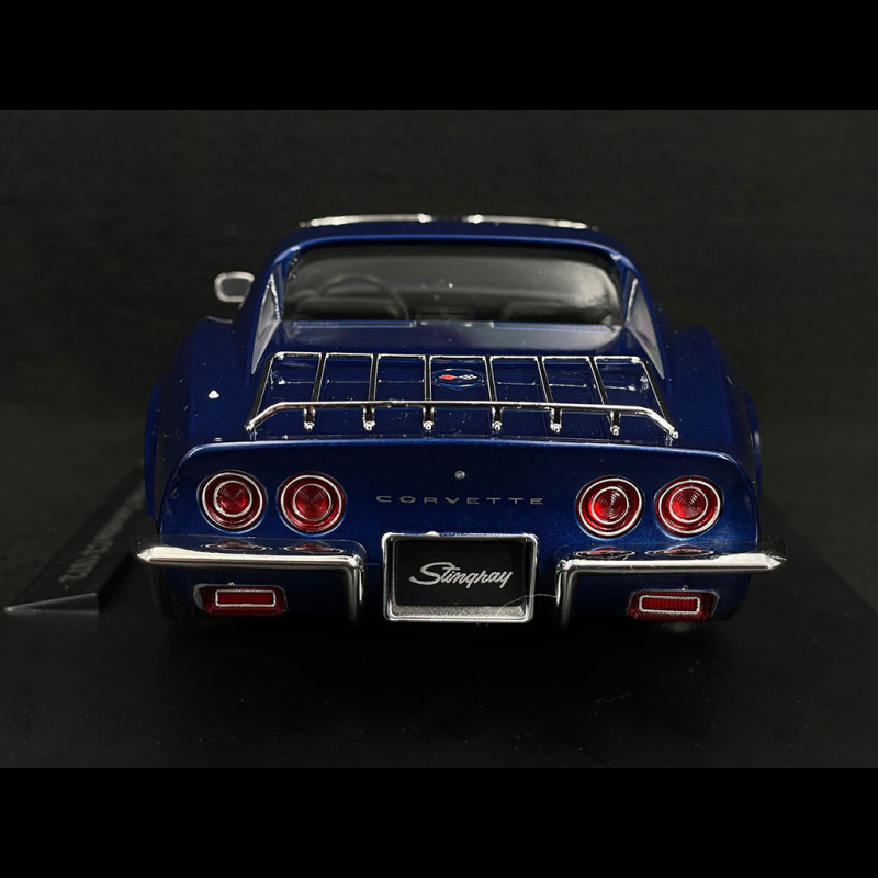 KK Scale 1:18 CHEVROLET CORVETTE C3 BLUE METALLIC 1972 Diecast Model