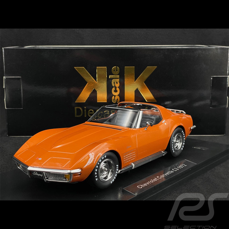 Chevrolet Corvette C3 1972 Orange Métallique 1/18 KK Scale KKDC181223