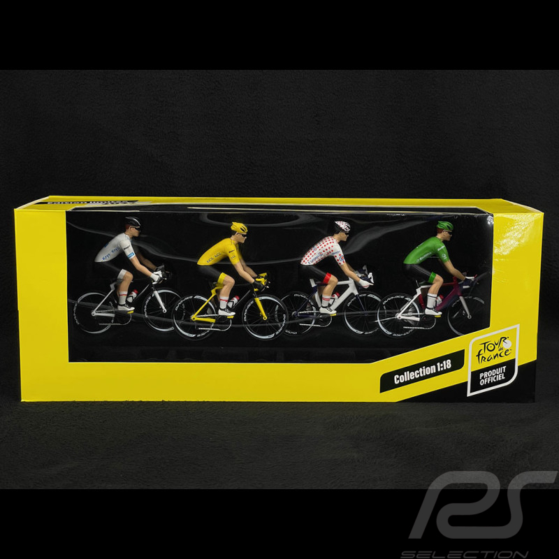 Set de 4 maillots coureurs Tour de France 1/18 Solido S1809906