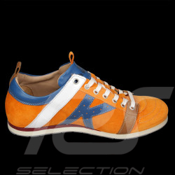 Kamo-Gutsu Shoes The Original Tifo 042 Leather Orange / Magia blue - Arancio Magia - Men