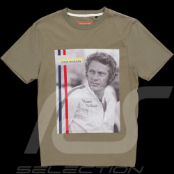 T-Shirt Steve McQueen Le Mans Vert Kaki SQ232TSM12-324 - homme
