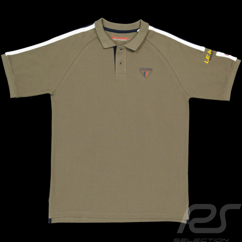 Polo Steve McQueen Le Mans Vert Kaki - Homme SQ241POM01-324