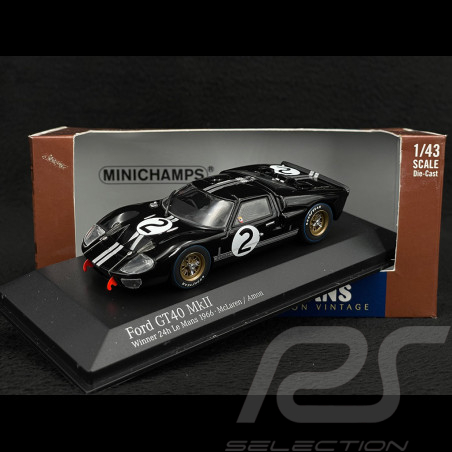 Ford GT40 n° 2 Vainqueur 24h Le Mans 1966 1/43 Minichamps 400668402