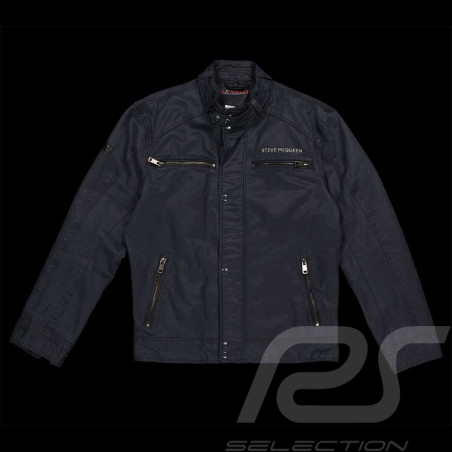Steve McQueen jacket Le Mans Biker Navy Blue SQ232JAM02-105 - men