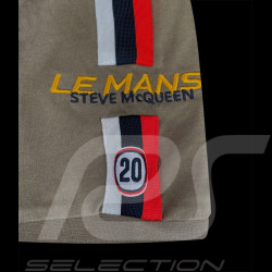 T-Shirt Steve McQueen Le Mans Vert Kaki SQ241TSM01-324 - homme
