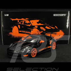 Porsche 911 GT3 RS Type 992 2022 Noir / Orange 1/18 Minichamps 113062030