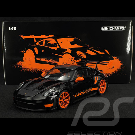 Porsche 911 GT3 RS Type 992 2022 Black / Orange 1/18 Minichamps 113062030