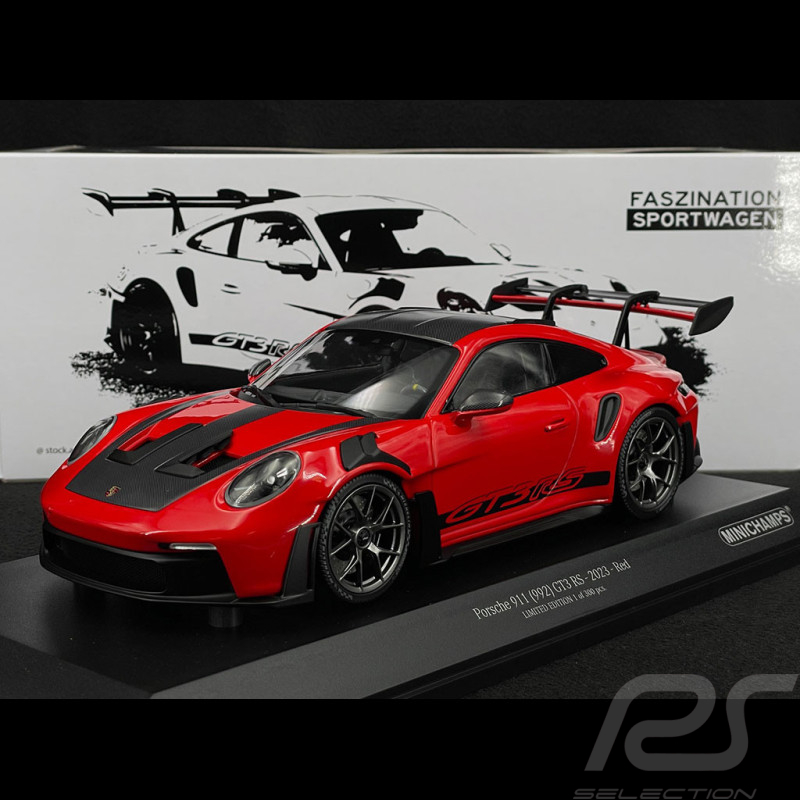Porsche 911 GT3 RS Type 992 2022 Rouge / Noir 1/18 Minichamps 153062246