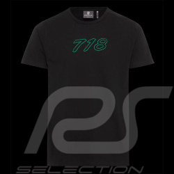 Porsche T-Shirt 718 Black WAP131RMS7 - men