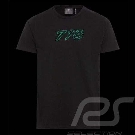 Porsche T-Shirt 718 Black WAP131RMS7 - men