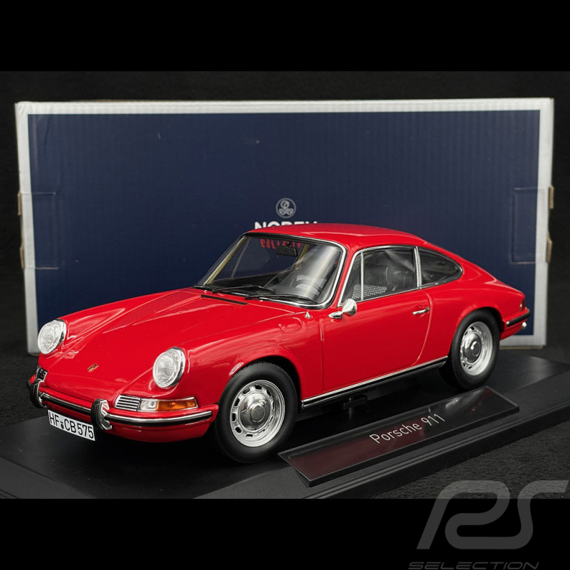 Porsche 911 L Coupe 1968 Rouge Polo 1/18 Norev 187200