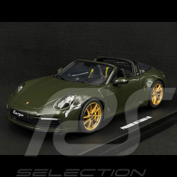 Porsche 911 Targa 4S Type 992 2020 Vert Olive Foncé 1/18 GT Spirit GT438