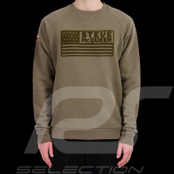 Sweatshirt Steve McQueen Le Mans Vert Kaki - Homme SQ241SSM03-324