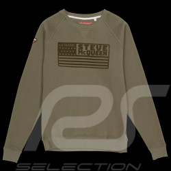 Steve McQueen Sweatshirt Le Mans Khaki Grün - Herren SQ241SSM03-324