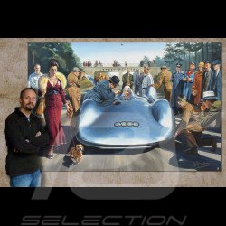 Banner Auto-Union V16 Stromlinienwagen Bernd Rosemeyer 1937 original design by Benjamin Freudenthal