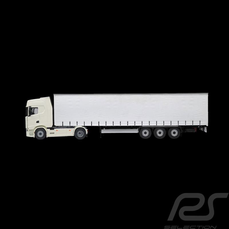 Scania S580 Highline Tilt trailer 2021 Set Ivory white 1/24 Solido S2400301 S2400502