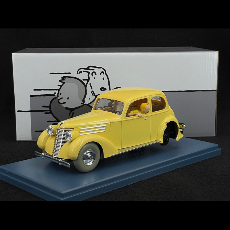 Lot De 2 Voitures Tintin 1/24 Hachette – La Dépanneuse + Voiture Accidentée – Neuves