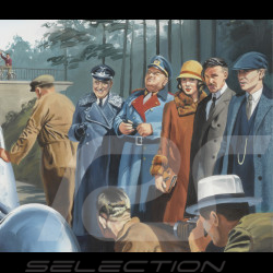 Banner Auto-Union V16 Stromlinienwagen Bernd Rosemeyer 1937 Originaldesign von Benjamin Freudenthal