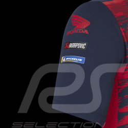 Polo Honda Repsol HRC Moto GP Marc Marquez Bleu Iris noir / Rouge flame TU8068RE-105 - Mixte