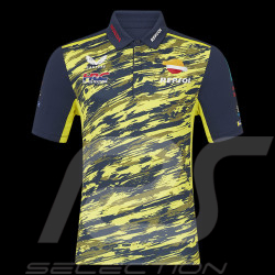 Honda Repsol HRC Moto GP Polo shirt Joan Mir Black Iris Blue / Safety yellow TU8069RE-063 - Unisex