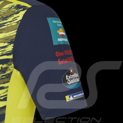 Honda Repsol HRC Moto GP Polo shirt Joan Mir Black Iris Blue / Safety yellow TU8069RE-063 - Unisex