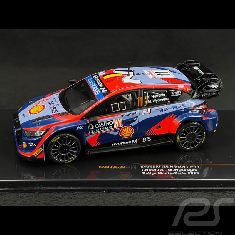 Hyundai i20 N WRC N° 11 3ème Rallye Monte Carlo 2023 Thierry Neuville 1/43 Ixo RAM882