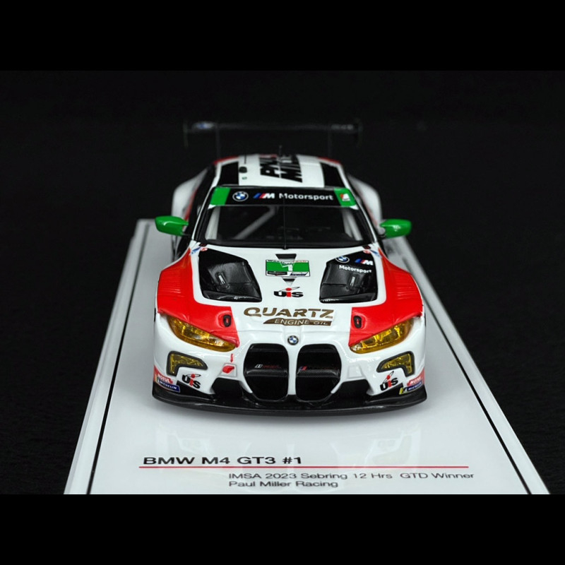 Modellino 1/43 BMW M4 GT3 N°1 Paul Miller Racing – Vincitore IMSA Long Beach 2022 (GTD) – True Scale Miniatures