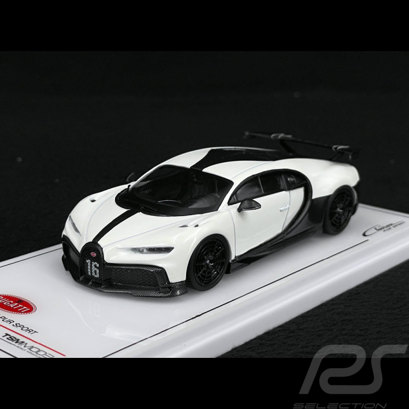 Bugatti Chiron Pur Sport 2021 Weiß / Schwarz 1/43 TrueScale TSM430594D