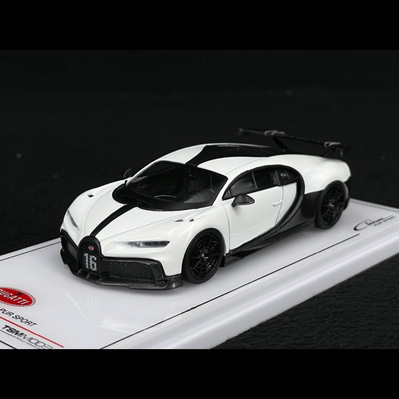Bugatti Chiron Pur Sport 2021 Weiß Schwarz 1/43 TrueScale TSM430594D