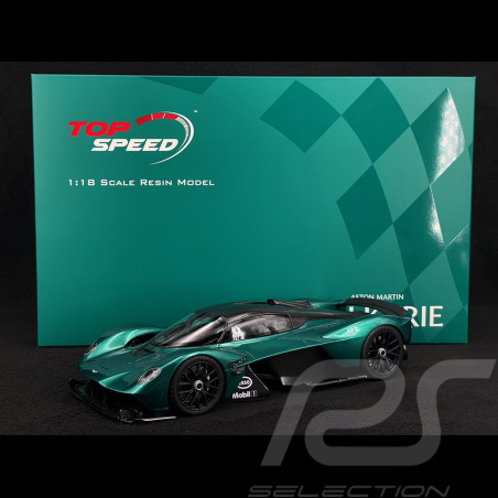 Aston Martin Valkyrie 2021 Racinggrün / Schwarz 1/18 Top Speed TS0479