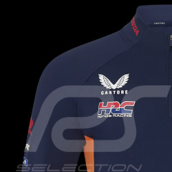 Sweatshirt Honda HRC Moto GP Zip mi-hauteur Bleu Iris noir / Orange TU5825RE-190 - Mixte