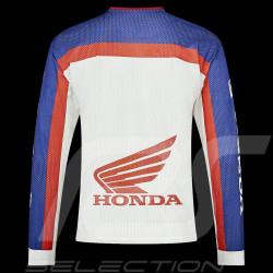 Honda T-shirt Long sleeves HRC Moto GP Fanwear White / Blue / Red TM6858-267 - Unisex