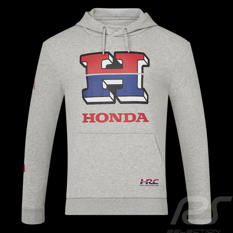 Sweatshirt Honda HRC Moto GP à capuche Fanwear Gris chiné TM6856-224 - Mixte