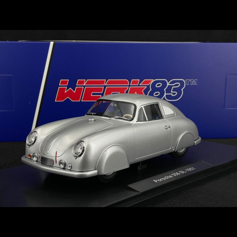 Porsche 356 Sl Gilberte Thirion - Spark 1:43 - Argent - 75 Ans Piloté Par Rêves