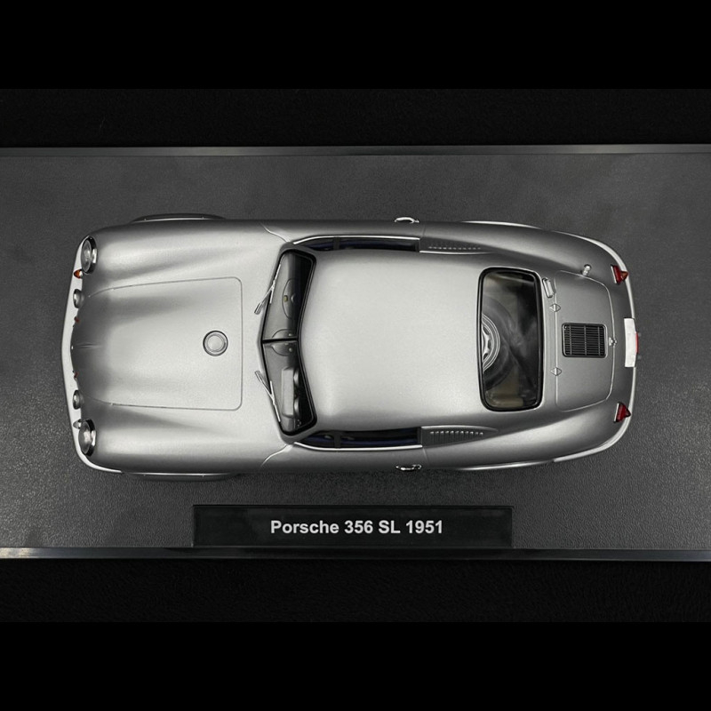 Porsche 356 Sl Gilberte Thirion - Spark 1:43 - Argent - 75 Ans Piloté Par Rêves
