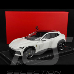 Ferrari Purosangue 2023 Cervino White / Black 1/18 BBR P18219D