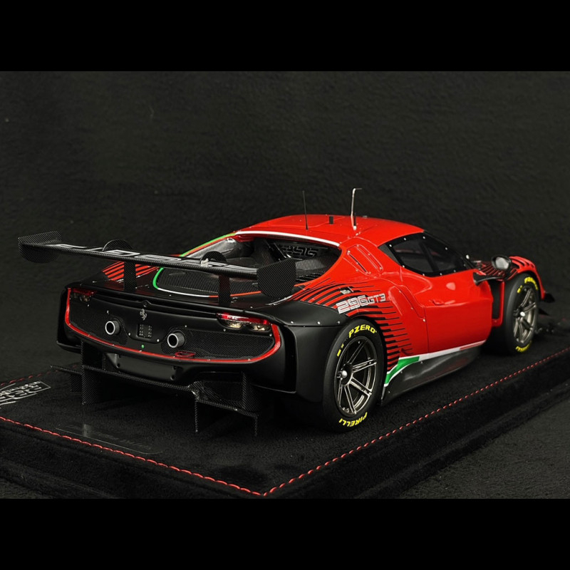 BBR-Models 1/18 Ferrari 296 GTS Spider 2022 Rosso Corsa 322 - Rouge P18215D1-Vet