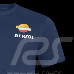 T-shirt Repsol Honda HRC Moto GP World Champions Bleu Pageant TM6853-190 - Mixte