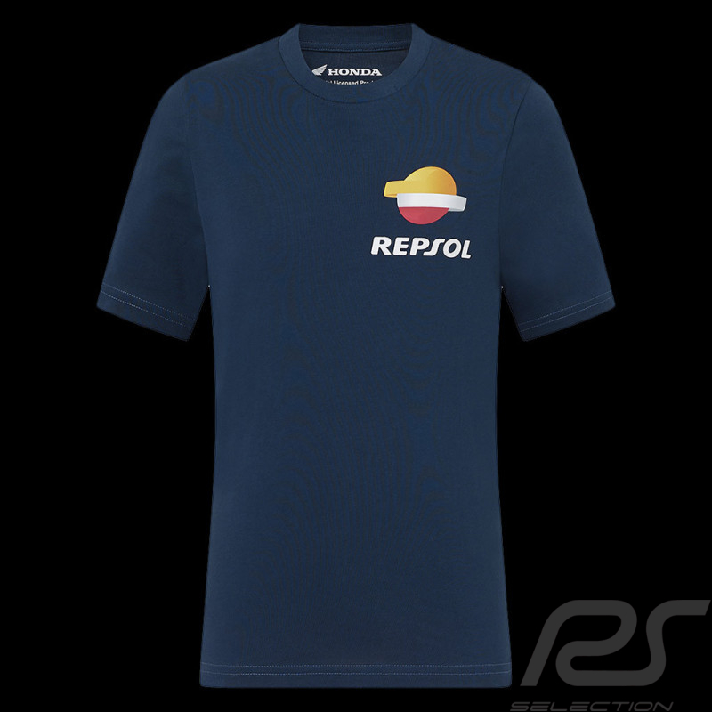 T-shirt Repsol Honda HRC Moto GP World Champions Bleu Pageant TJ6853-190 - Enfant