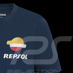 T-shirt Repsol Honda HRC Moto GP World Champions Bleu Pageant TJ6853-190 - Enfant